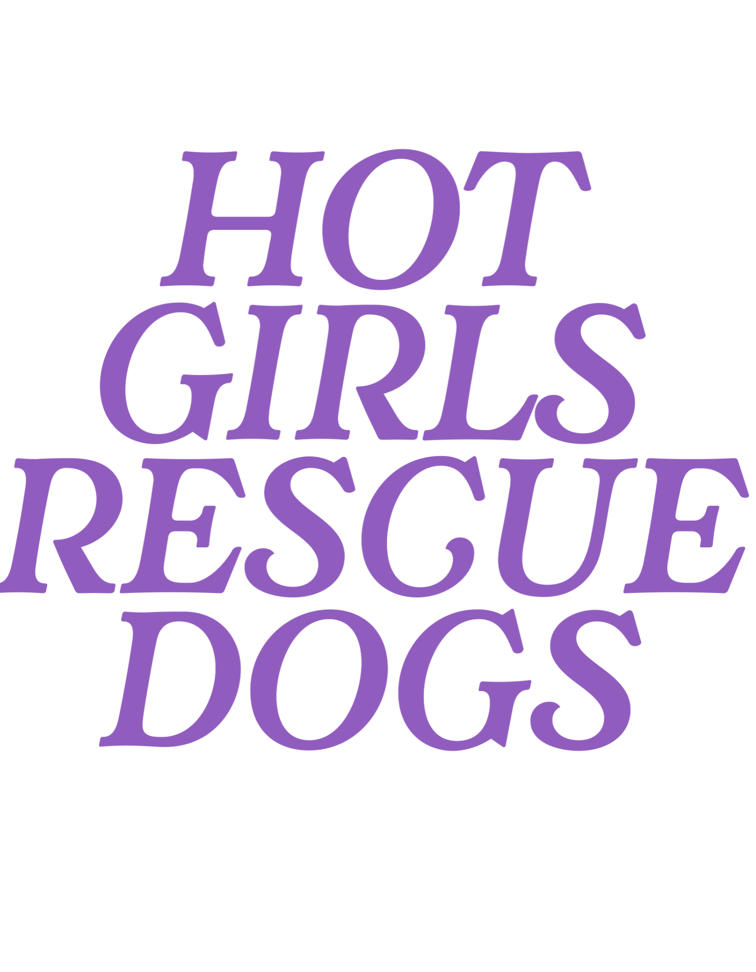 Hot Girls Rescue Dogs Sticker - Mutty Prints
