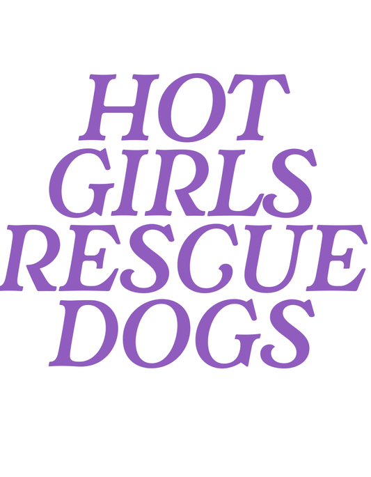 Hot Girls Rescue Dogs Sticker - Mutty Prints