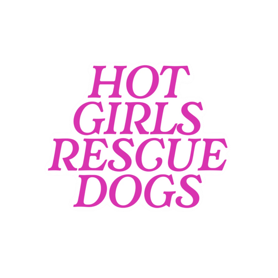 Hot Girls Rescue Dogs Sticker - Mutty Prints