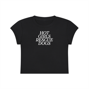 Hot Girls Rescue Dogs – Y2K Baby Tee