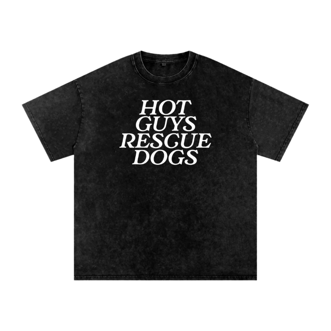 Hot Guys Rescue Dogs Tee