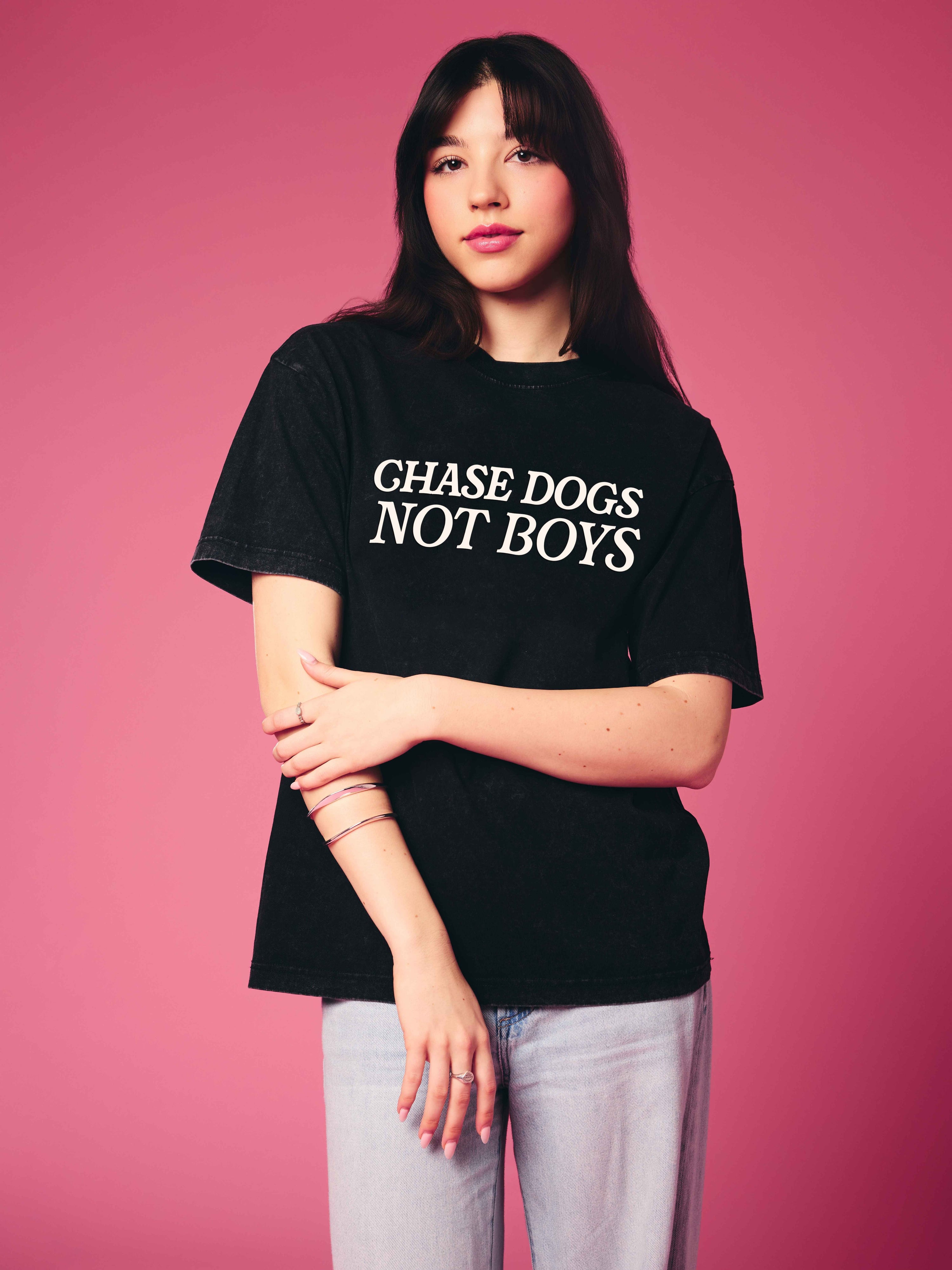 Chase Dogs Not Boys Tee