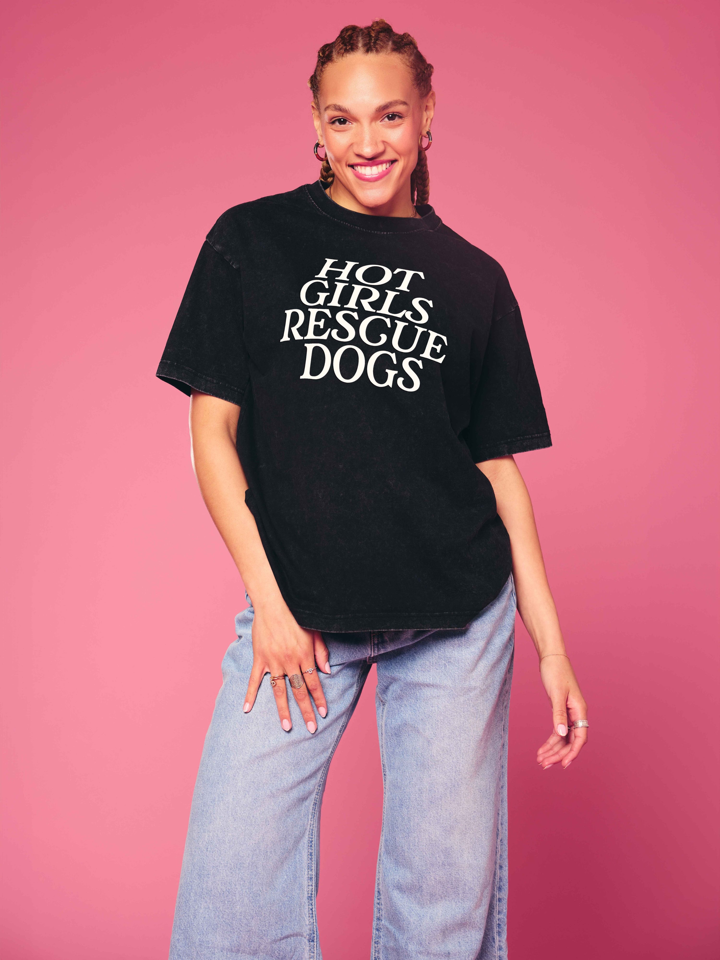 Hot Girls Rescue Dogs Tee