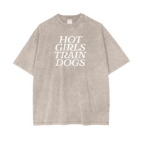 Thumbnail for Acid Wash Hot Girls Train Dogs Tee - Mutty Prints