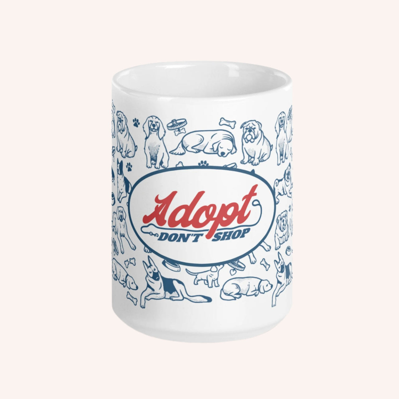 Adopt Don't Shop Collage Mug - Mutty Prints