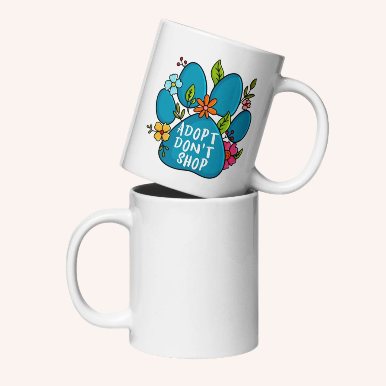 Adopt Don't Shop Glossy Mug - Mutty Prints