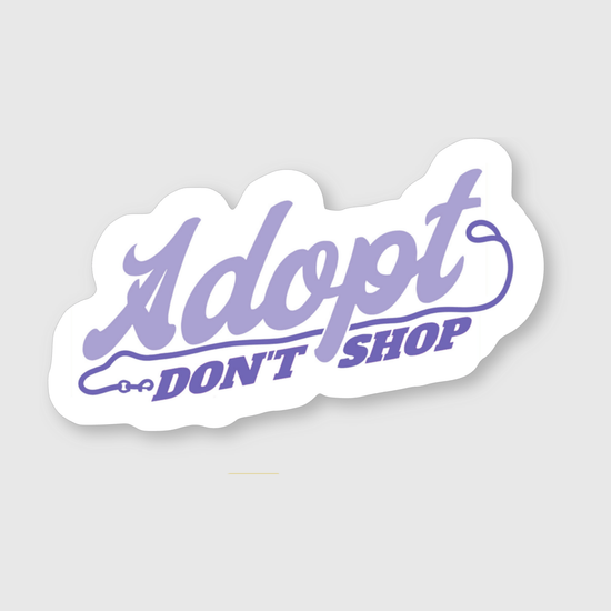 Adopt Don’t Shop Sticker - Mutty Prints