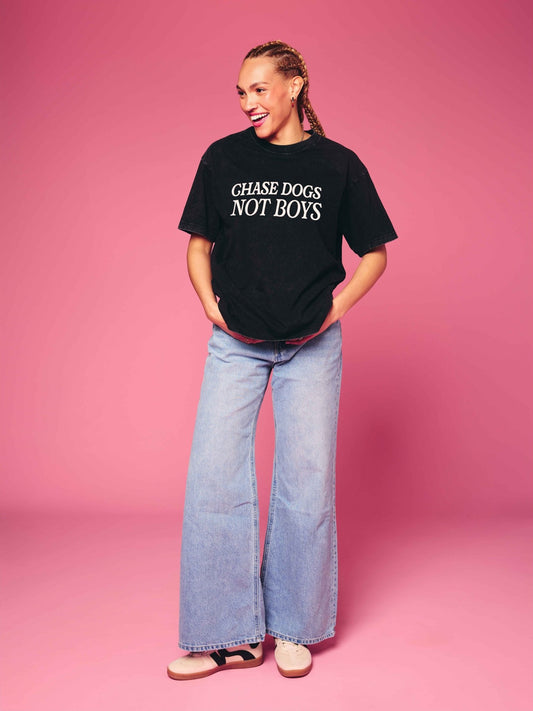 Chase Dogs Not Boys Tee - Mutty Prints