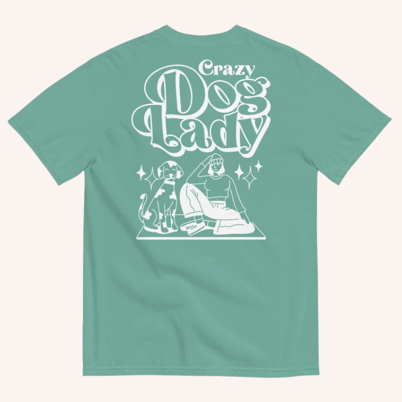 Crazy Dog Lady Comfort Colors Tee - Mutty Prints