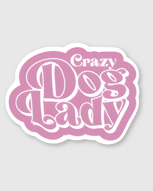 Crazy Dog Lady Sticker - Mutty Prints