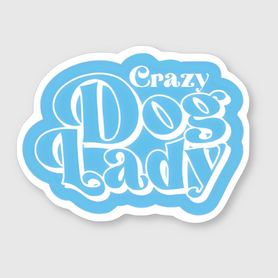 Crazy Dog Lady Sticker - Mutty Prints