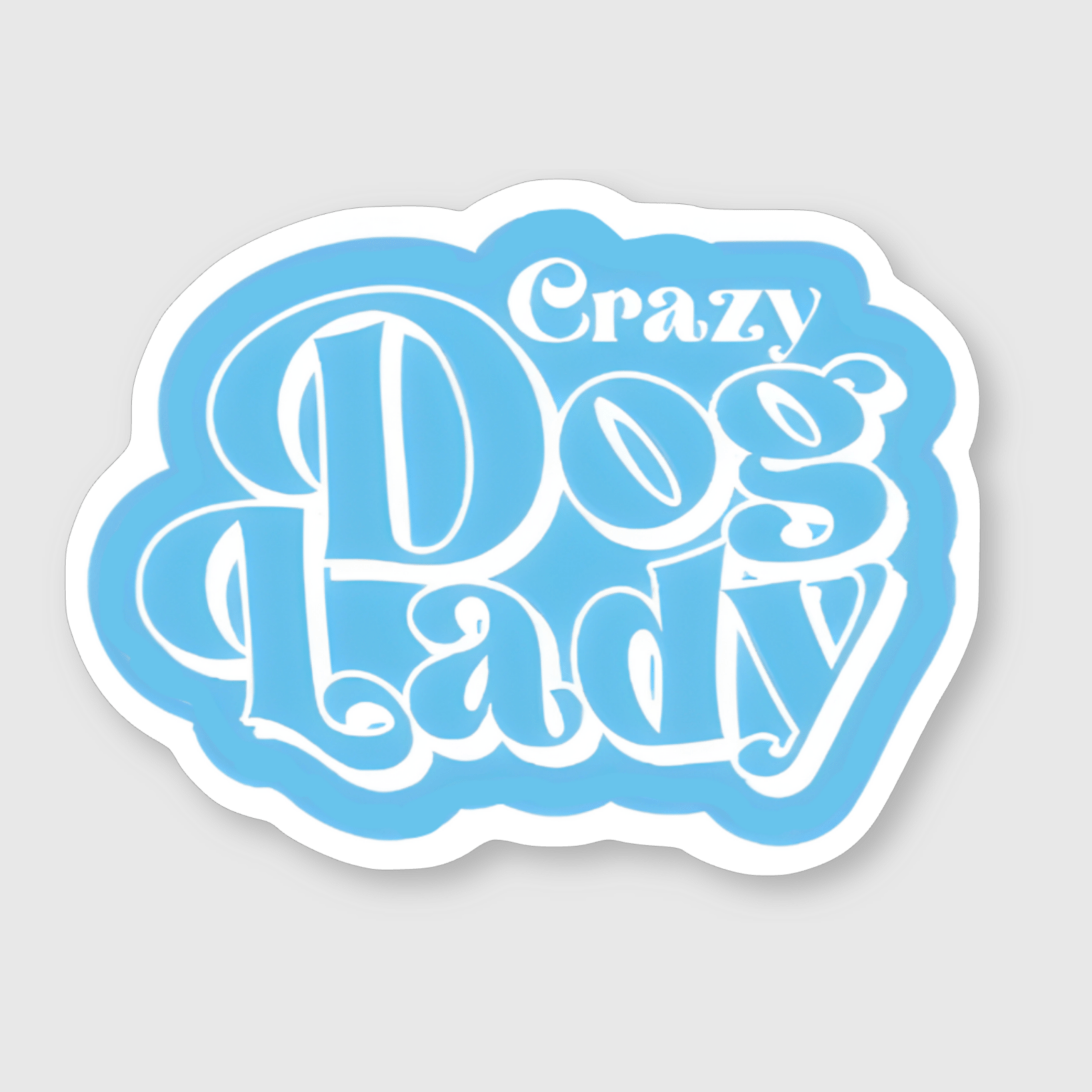 Crazy Dog Lady Sticker - Mutty Prints