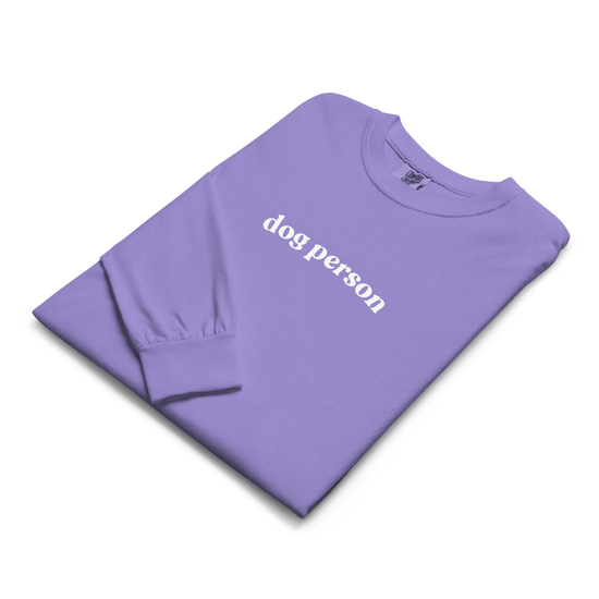 Dog Person Long Sleeve Tee - Mutty Prints