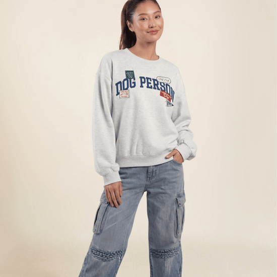 Dog Person Patch Crewneck - Mutty Prints