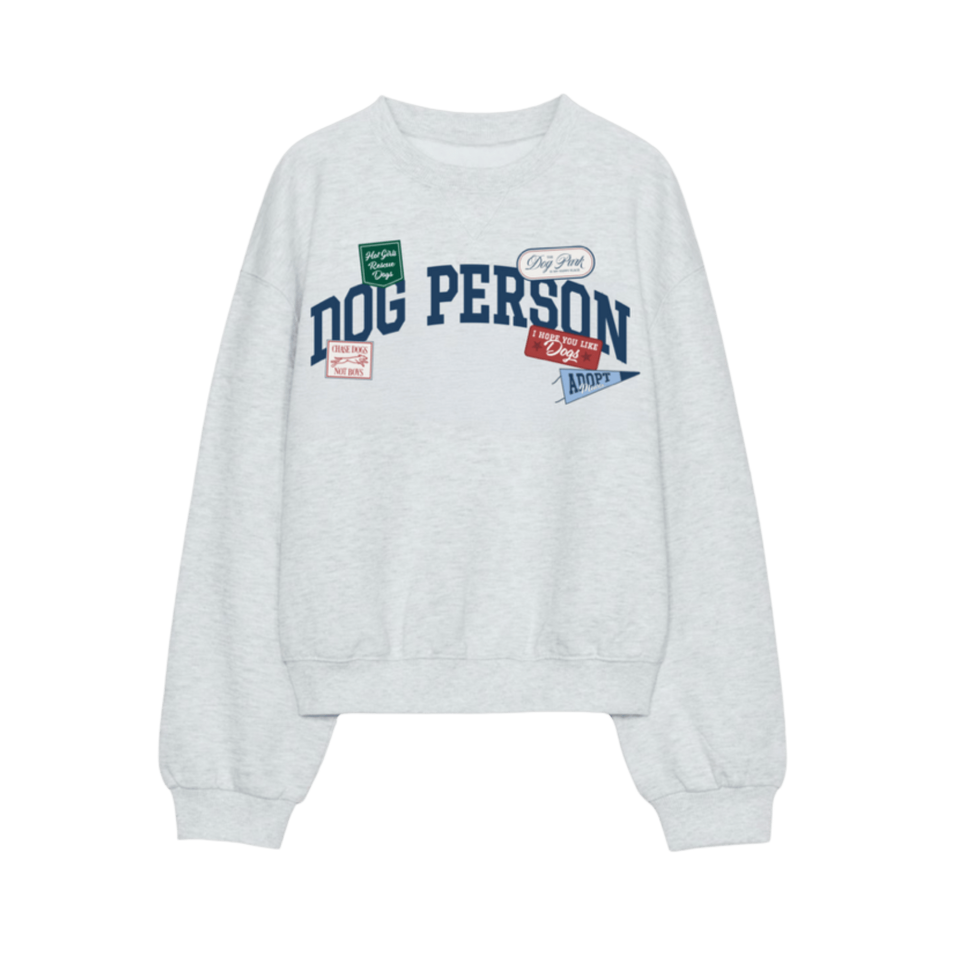 Dog Person Patch Crewneck - Preorder - Mutty Prints