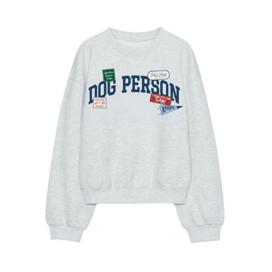 Dog Person Patch Crewneck - Preorder - Mutty Prints