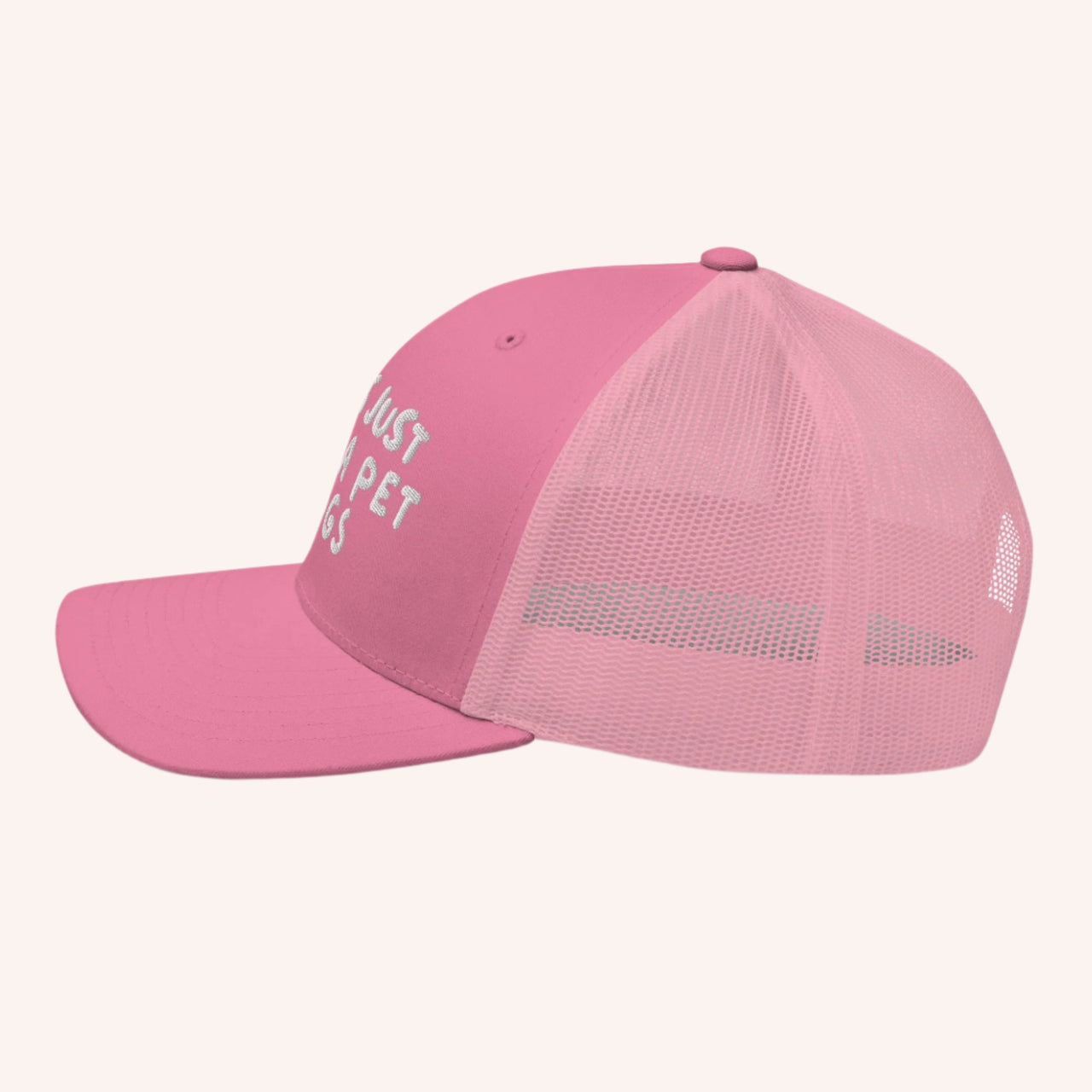 Girls Just Wanna Pet Dogs Trucker Cap - Mutty Prints