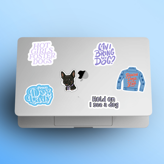 Hot Girls Foster Dogs Sticker - Mutty Prints