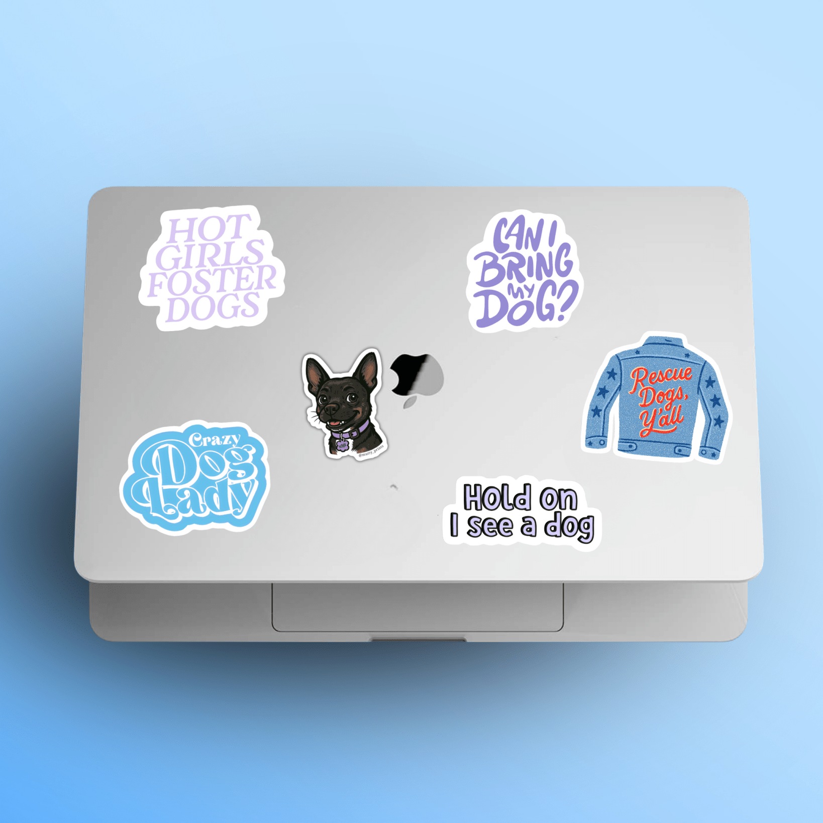 Hot Girls Foster Dogs Sticker - Mutty Prints