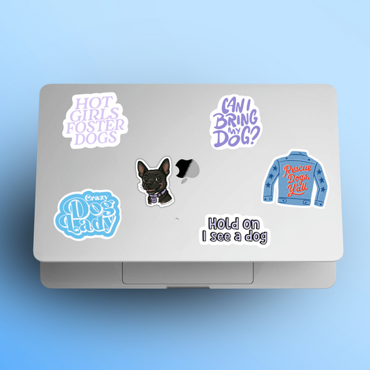 Hot Girls Foster Dogs Sticker - Mutty Prints