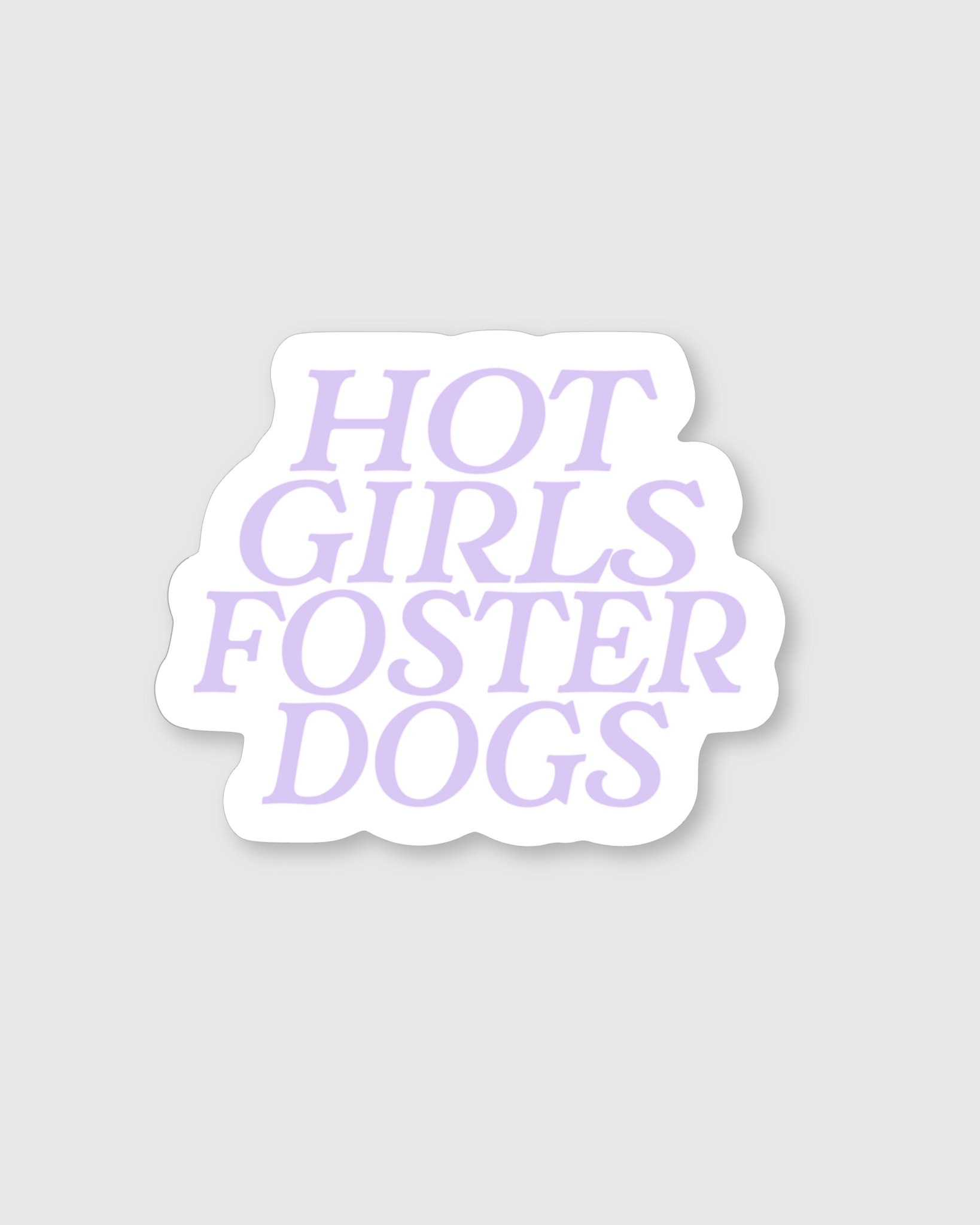 Hot Girls Foster Dogs Sticker - Mutty Prints