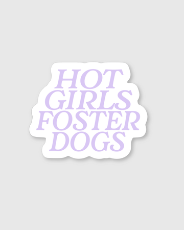 Hot Girls Foster Dogs Sticker - Mutty Prints