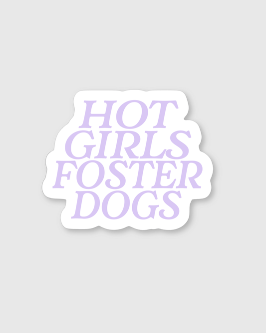 Hot Girls Foster Dogs Sticker - Mutty Prints