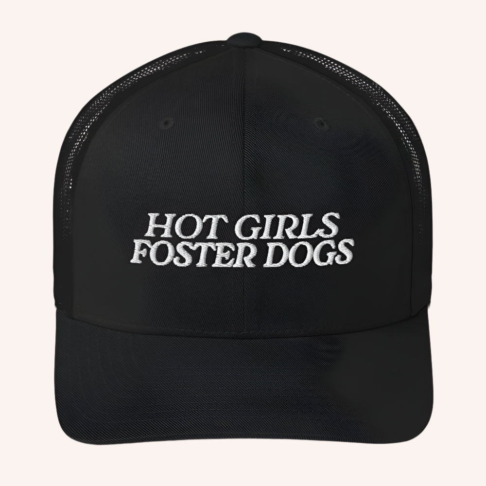 Hot Girls Foster Dogs Trucker Cap - Mutty Prints