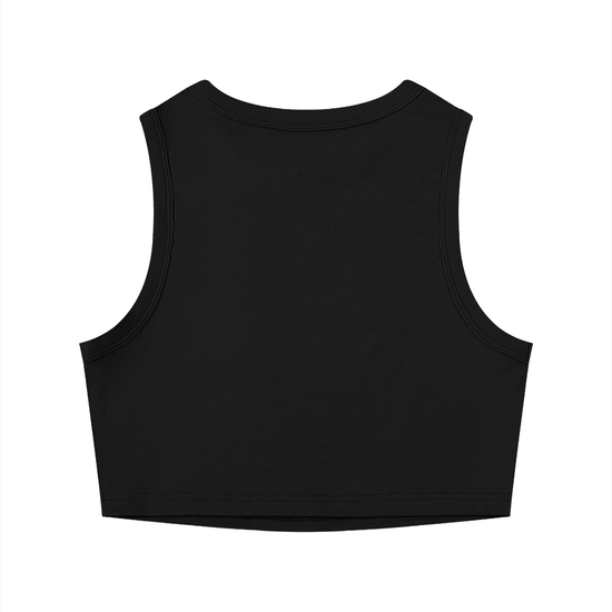 Hot Girls Rescue Dogs Crewneck Crop Tank - Mutty Prints
