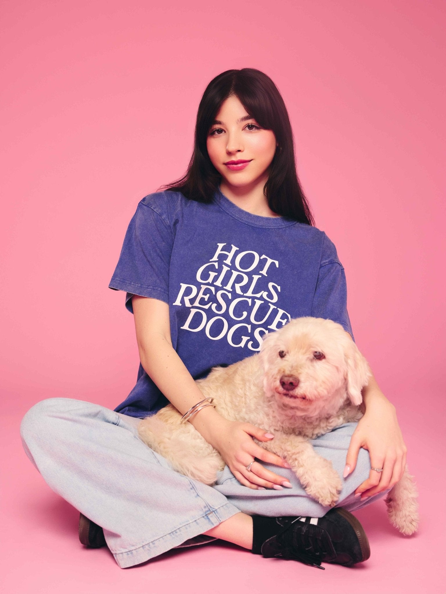 Hot Girls Rescue Dogs Tee - Mutty Prints