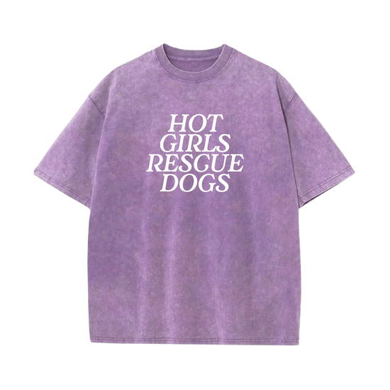 Hot Girls Rescue Dogs Tee - Mutty Prints