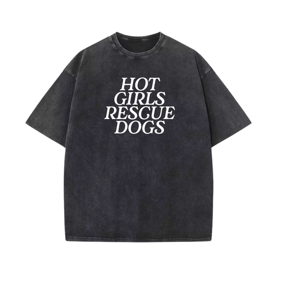 Hot Girls Rescue Dogs Tee - Mutty Prints