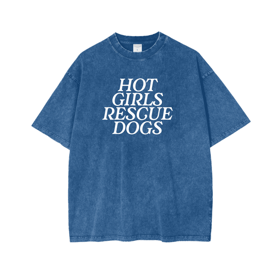 Hot Girls Rescue Dogs Tee - Mutty Prints