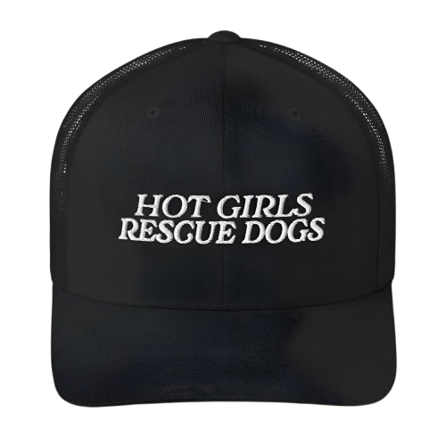Hot Girls Rescue Dogs Trucker Cap - Mutty Prints