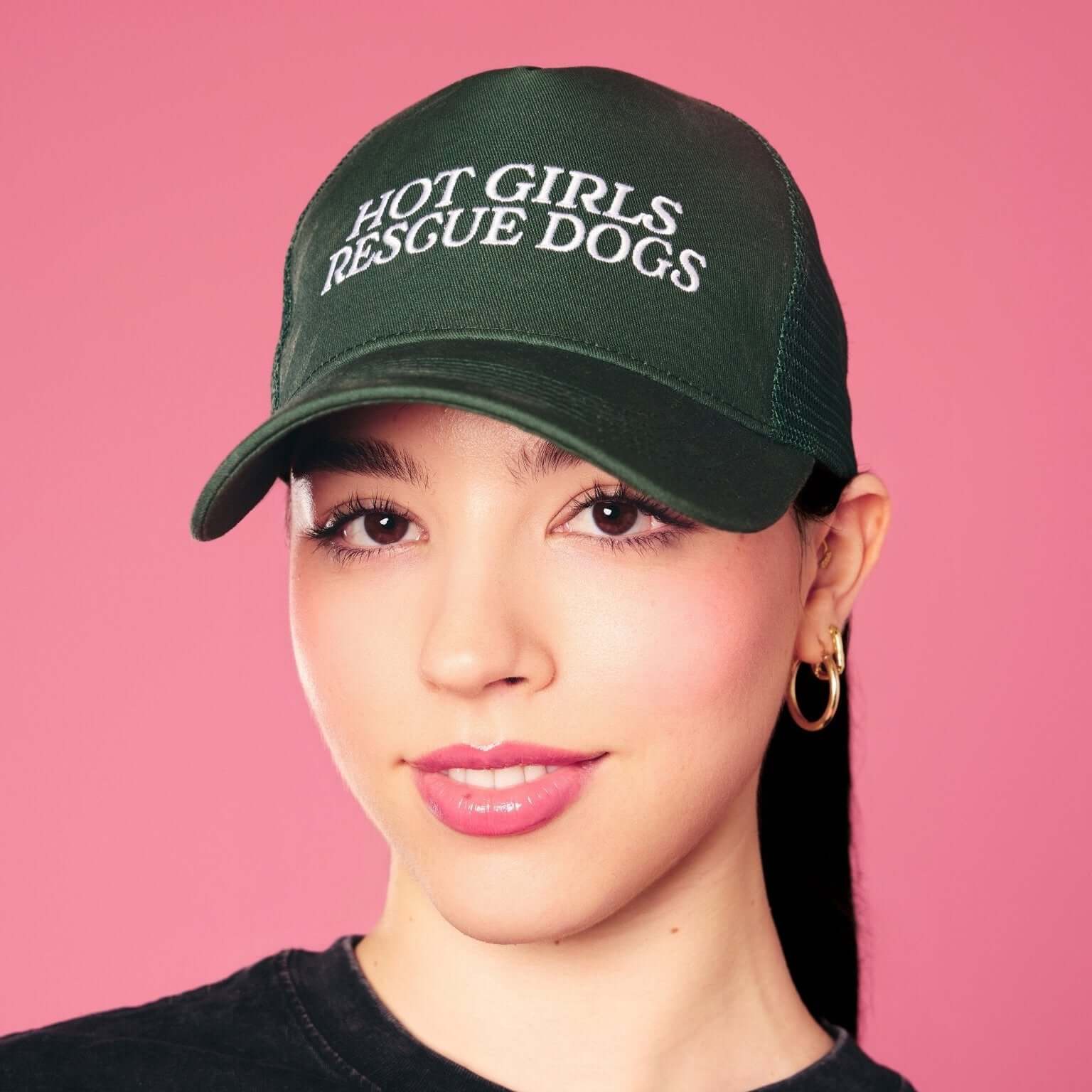 Hot Girls Rescue Dogs Trucker Hat - Mutty Prints