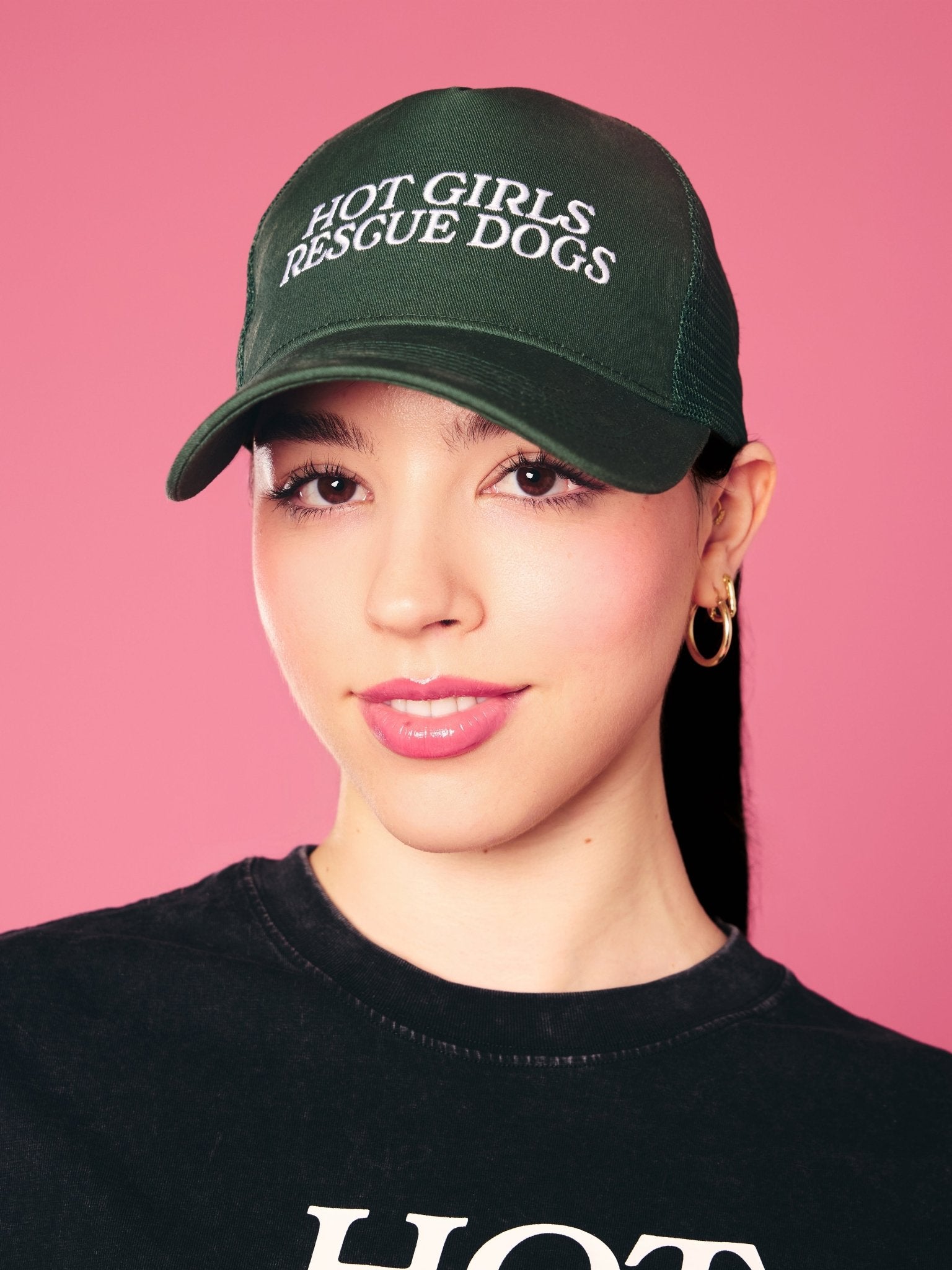 Hot Girls Rescue Dogs Trucker Hat - Mutty Prints
