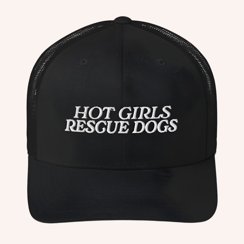 Hot Girls Rescue Dogs Trucker Hat - Mutty Prints