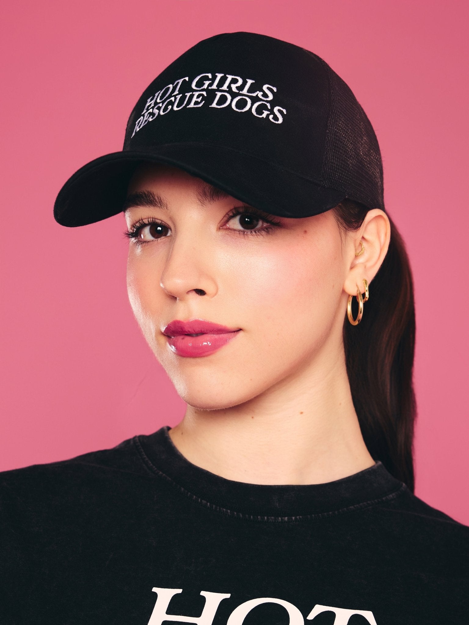 Hot Girls Rescue Dogs Trucker Hat - Mutty Prints