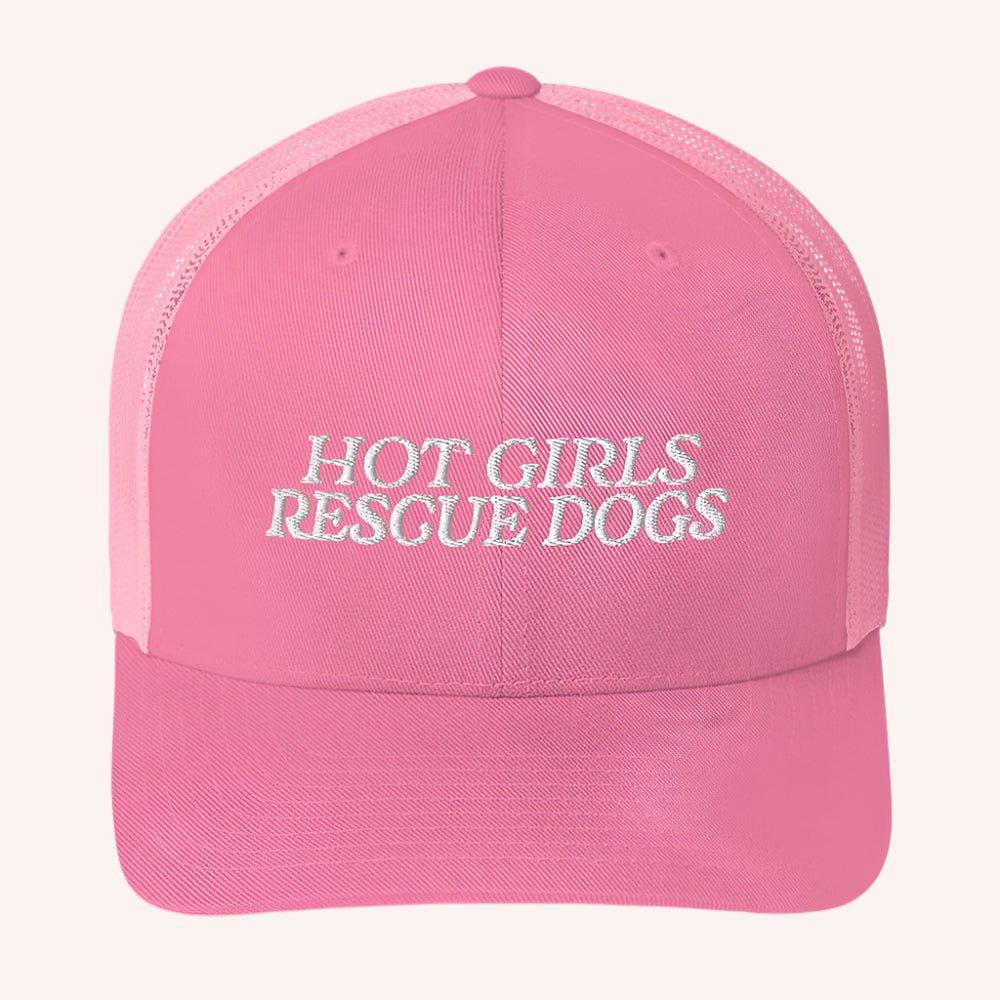 Hot Girls Rescue Dogs Trucker Hat - Mutty Prints