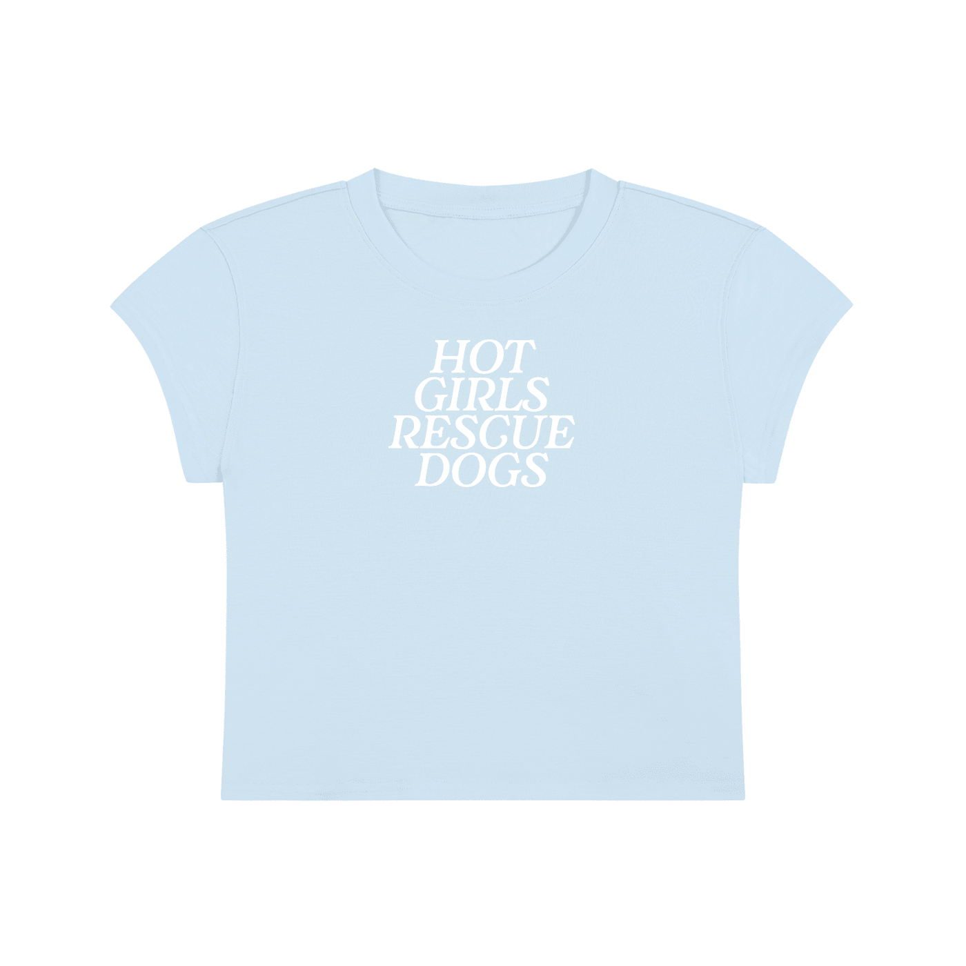 Hot Girls Rescue Dogs – Y2K Baby Tee - Mutty Prints