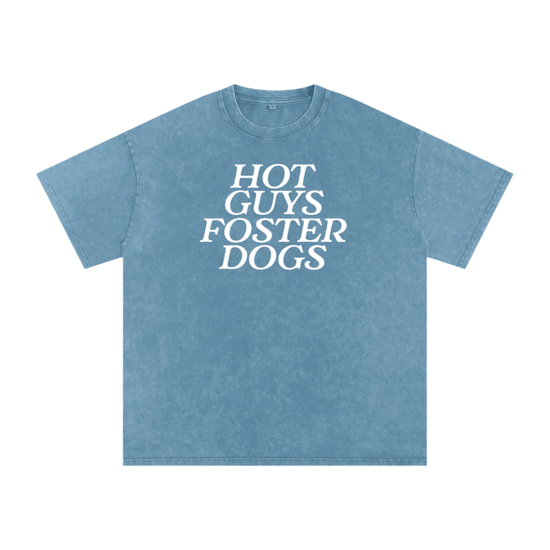 Hot Guys Foster Dogs Tee - Mutty Prints