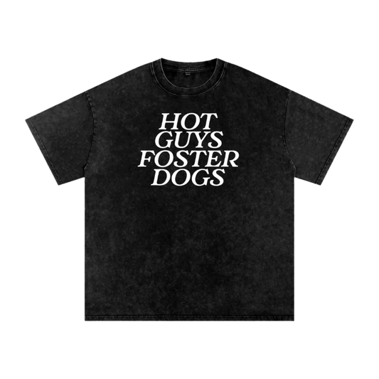 Hot Guys Foster Dogs Tee - Mutty Prints