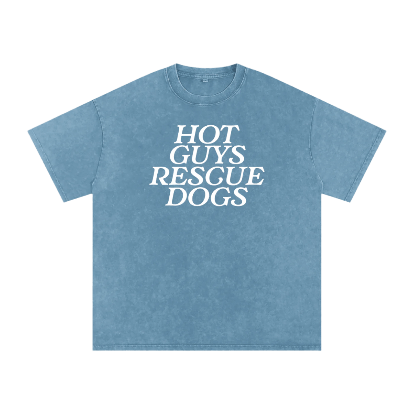 Hot Guys Rescue Dogs Tee - Mutty Prints