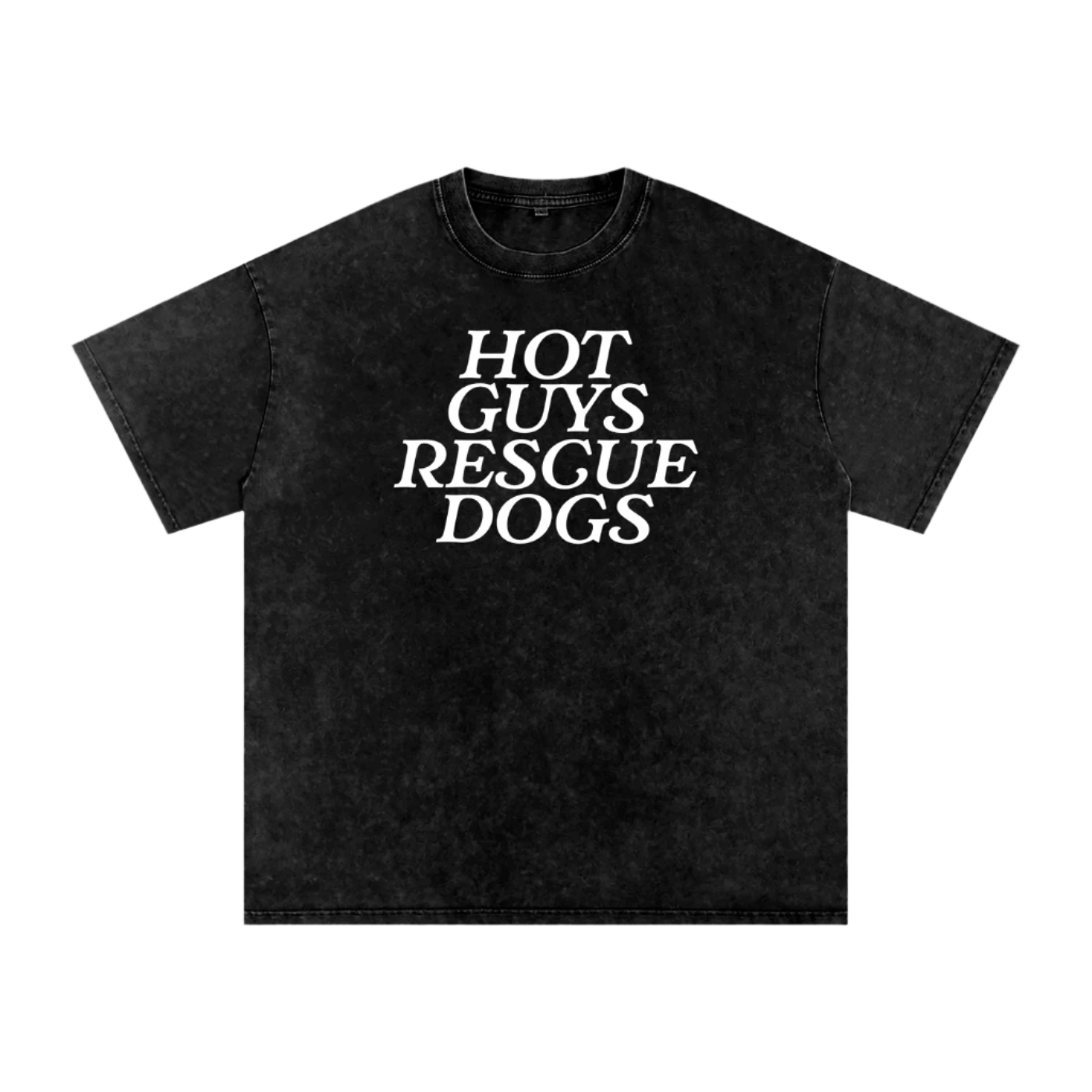 Hot Guys Rescue Dogs Tee - Mutty Prints