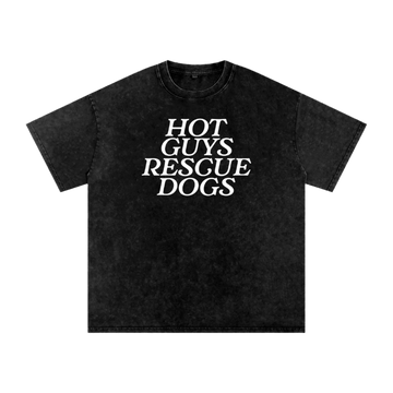 Hot Guys Rescue Dogs Tee - Mutty Prints