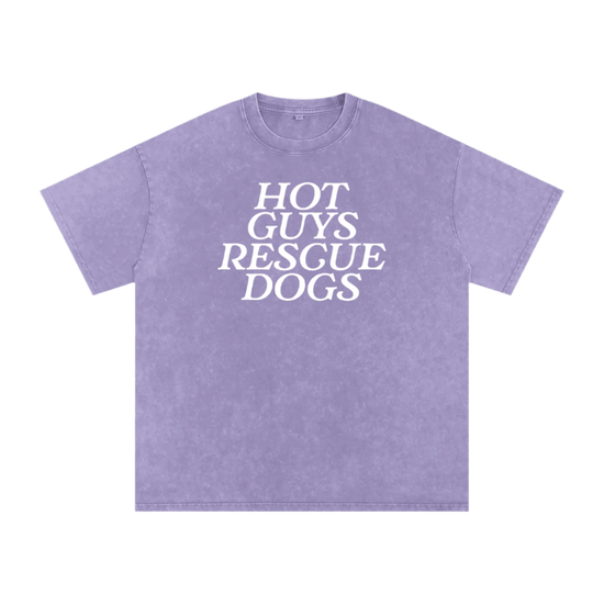 Hot Guys Rescue Dogs Tee - Mutty Prints