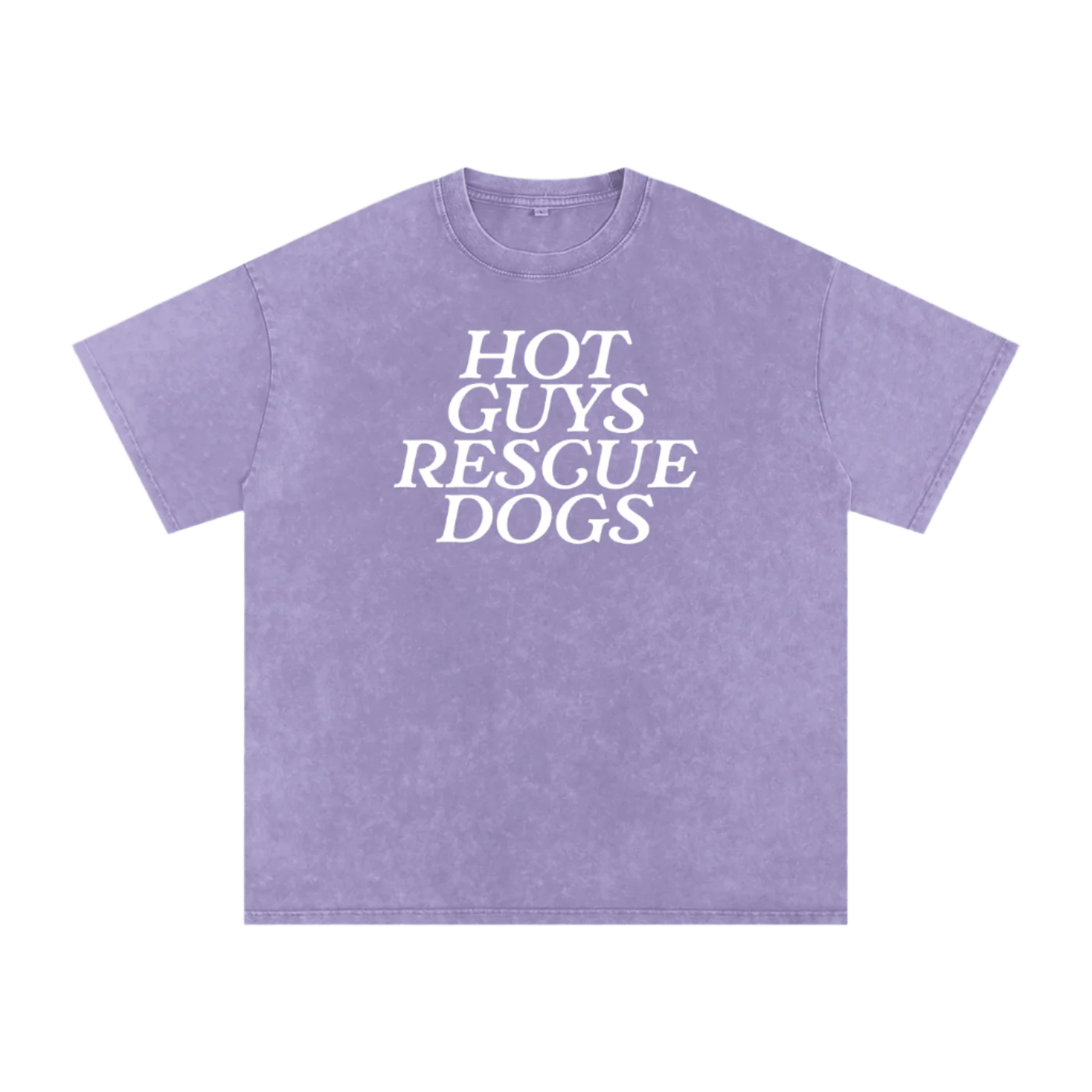 Hot Guys Rescue Dogs Tee - Mutty Prints