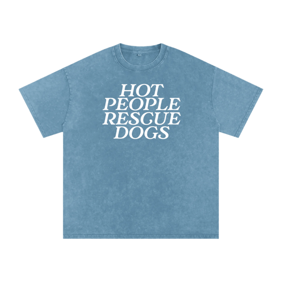 Hot People Rescue Dogs Tee - Mutty Prints