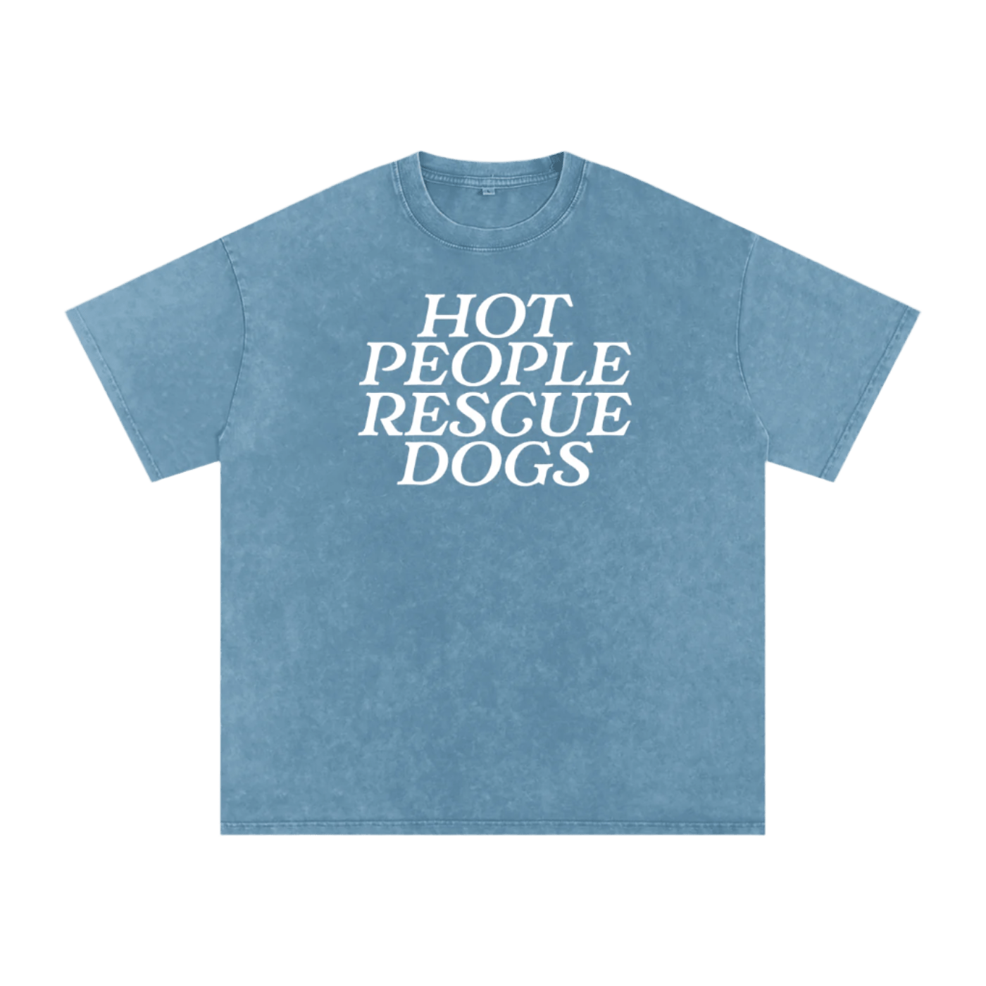 Hot People Rescue Dogs Tee - Mutty Prints