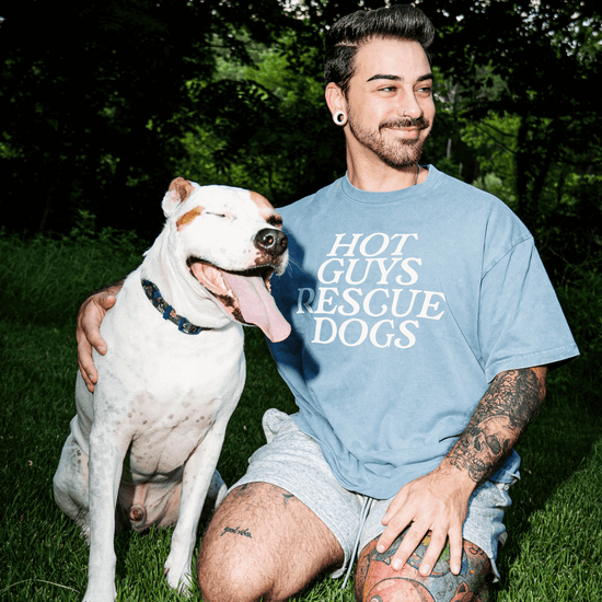 Hot People Rescue Dogs Tee - Mutty Prints